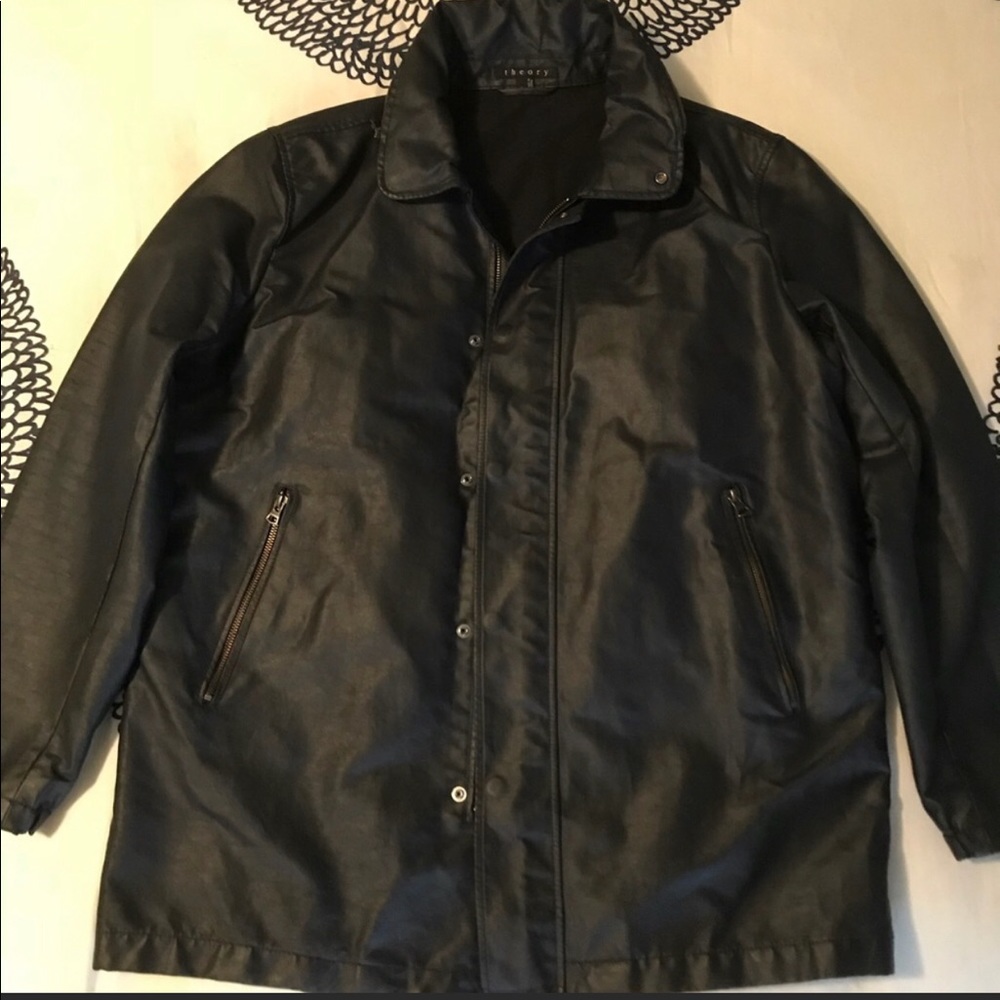 Theory oilcloth winter jacket XL never worn